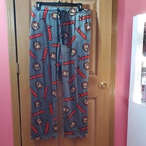 Chucky Themed Mens Gray Pajama Pants